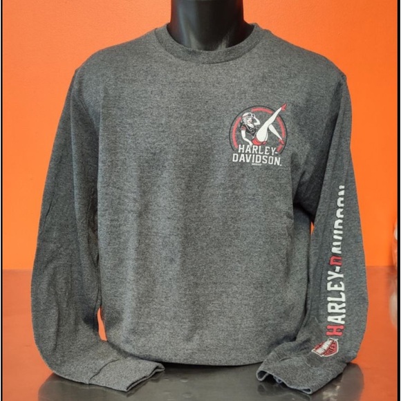 Harley-Davidson Other - Harley Davidson Men’s Long Sleeve Gray Tee Shirt
